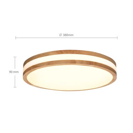 Brilagi - LED loftlampe dæmpbar MOLINA LED/48W/230V 3000-6500K eg diameter 38 cm + fjernbetjening