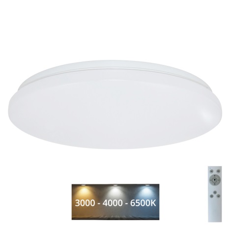 Brilagi - LED loftlampe dæmpbar OPAL LED/24W/230V  3000/4000/6500K + fjernbetjening