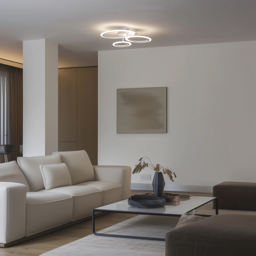 Brilagi - LED loftlampe dæmpbar ORBITS LED/40W/230V 3000-6500K hvid + fjernbetjening