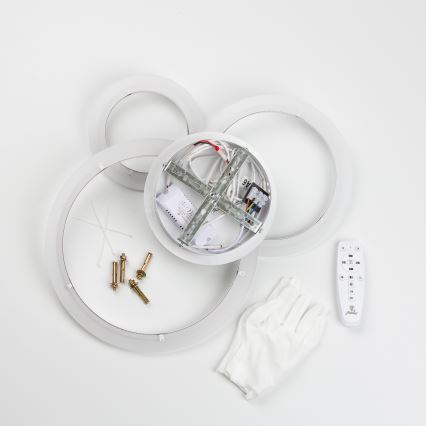 Brilagi - LED loftlampe dæmpbar ORBITS LED/40W/230V 3000-6500K hvid + fjernbetjening