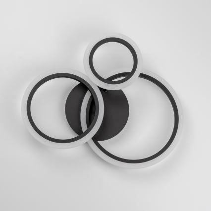 Brilagi - LED loftlampe dæmpbar ORBITS LED/40W/230V 3000-6500K sort + fjernbetjening