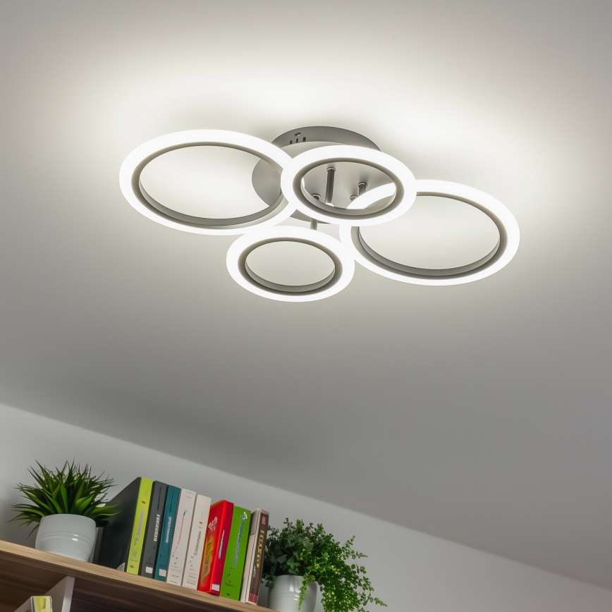 Brilagi - LED loftlampe dæmpbar ORBITS LED/50W/230V 3000-6500K antracit + fjernbetjening