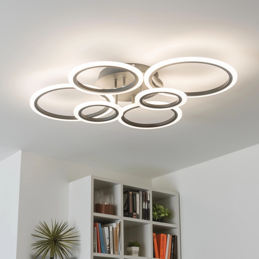 Brilagi - LED loftlampe dæmpbar ORBITS LED/85W/230V 3000-6500K antracit + fjernbetjening