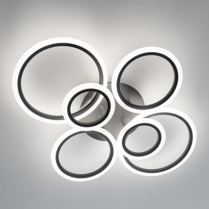 Brilagi - LED loftlampe dæmpbar ORBITS LED/85W/230V 3000-6500K antracit + fjernbetjening