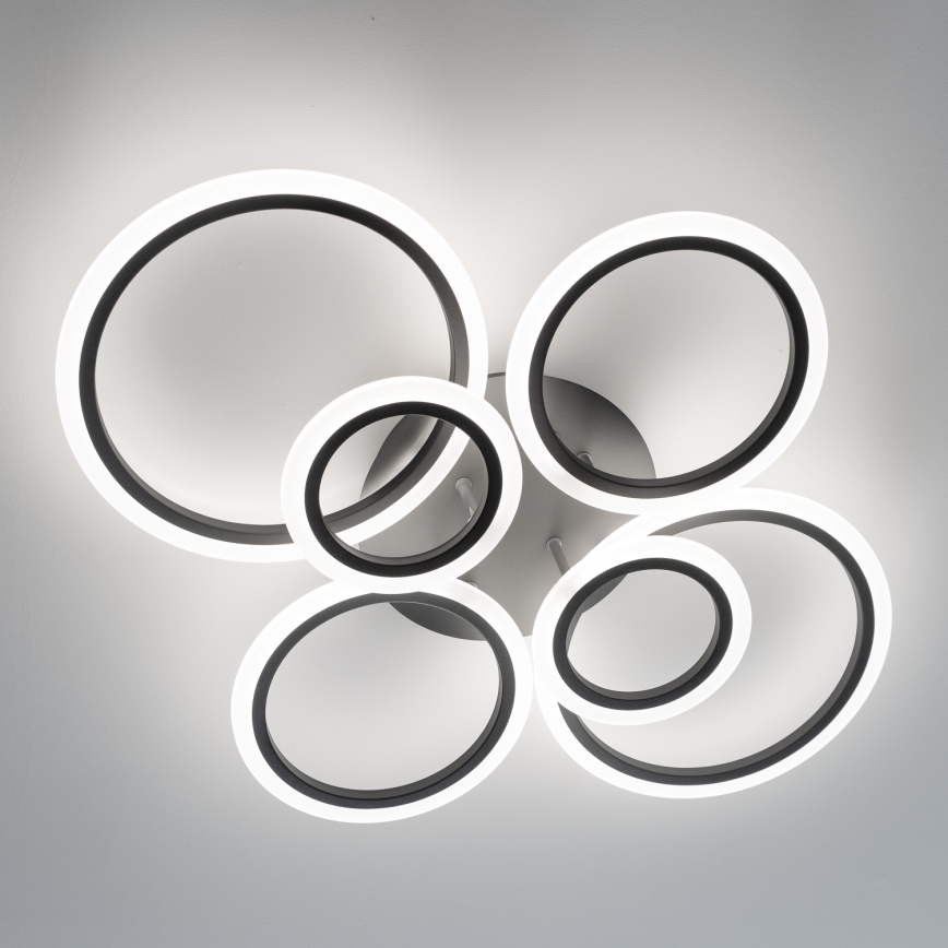 Brilagi - LED loftlampe dæmpbar ORBITS LED/85W/230V 3000-6500K antracit + fjernbetjening
