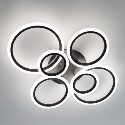 Brilagi - LED loftlampe dæmpbar ORBITS LED/85W/230V 3000-6500K sort + fjernbetjening