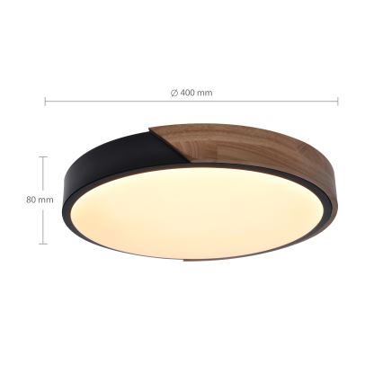 Brilagi - LED loftlampe dæmpbar PILANA LED/48W/230V 3000-6500K eg diameter 40 cm + fjernbetjening