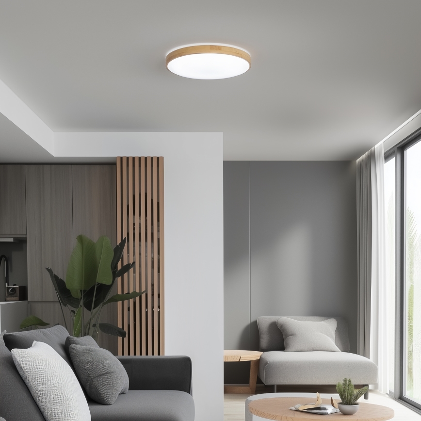 Brilagi - LED loftlampe dæmpbar PINE LED/24W/230V 3000-6500K + fjernbetjening