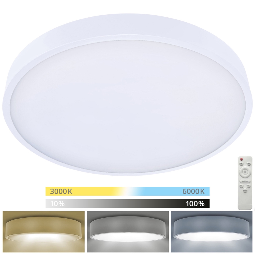 Brilagi - LED loftlampe dæmpbar POOL SMART LED/60W/230V 3000-6000K 50 cm + fjernbetjening hvid