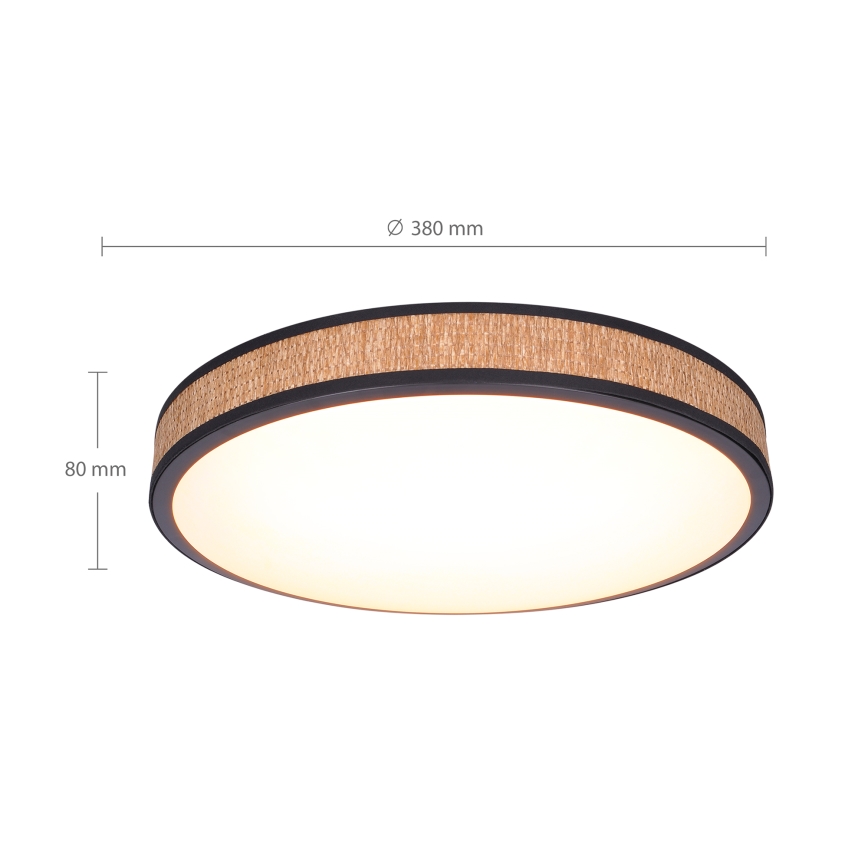 Brilagi - LED loftlampe dæmpbar ROSA LED/48W/230V 3000-6500K diameter 38 cm + fjernbetjening