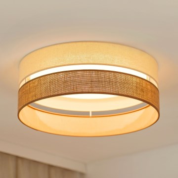 Brilagi - LED loftlampe dæmpbar ROYAL YUTE LED/24W/230V diameter 45 cm 3000/4000/6500K beige/cremefarvet  + fjernbetjening