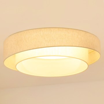 Brilagi - LED loftlampe dæmpbar SHINE LED/24W/230V 3000/4000/6500K cremefarvet + fjernbetjening