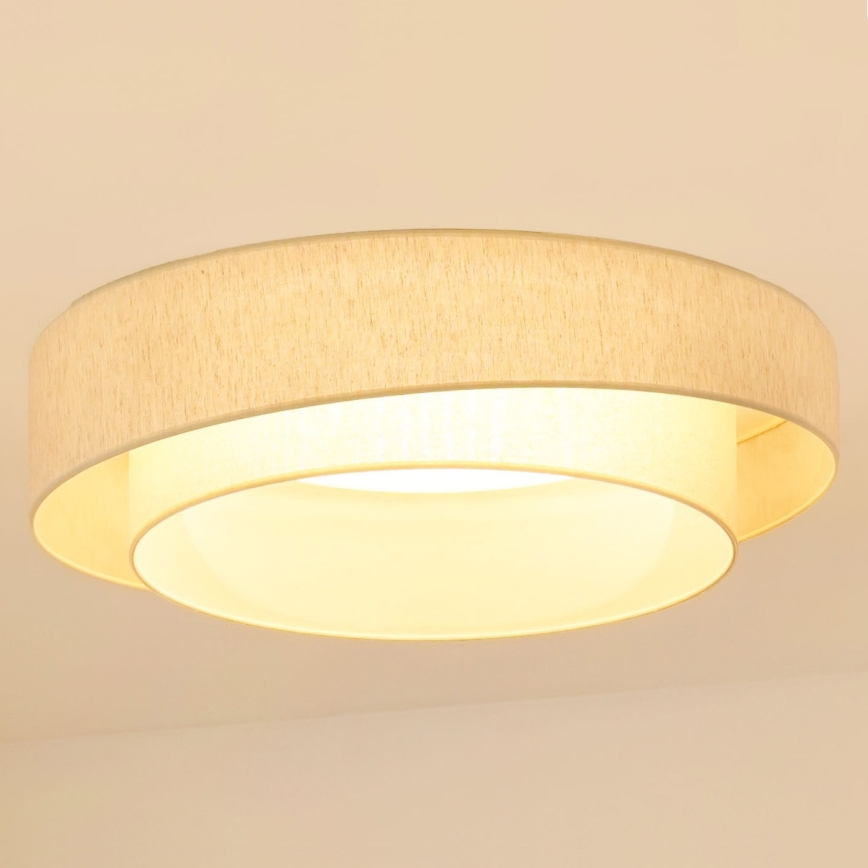 Brilagi - LED loftlampe dæmpbar SHINE LED/24W/230V 3000/4000/6500K cremefarvet + fjernbetjening