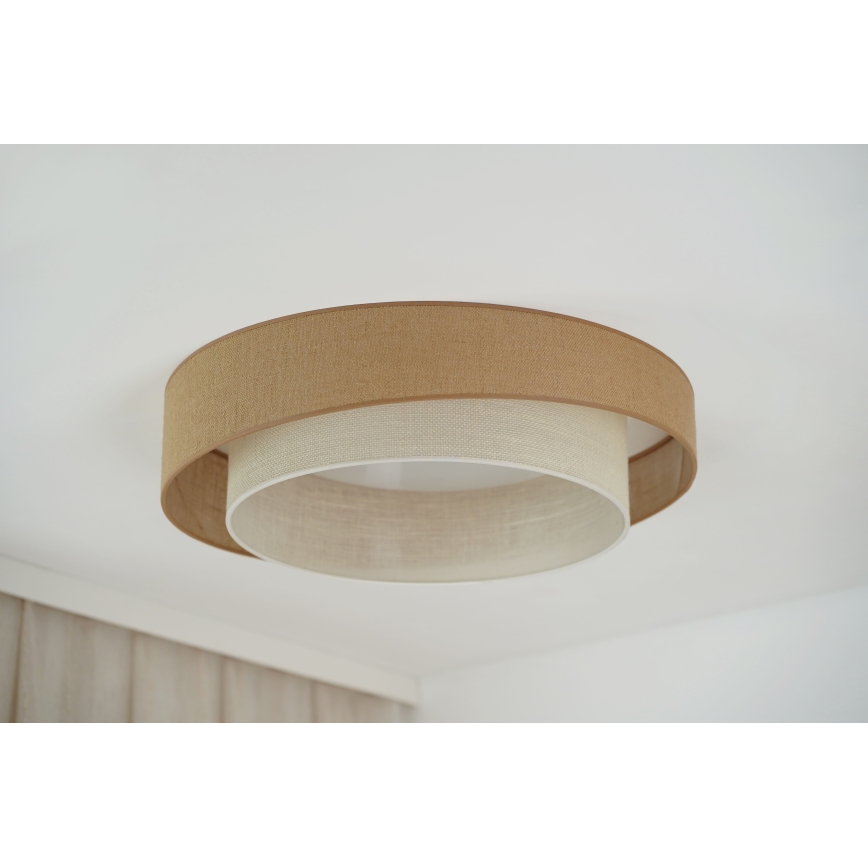 Brilagi - LED loftlampe dæmpbar SHINE LED/24W/230V diameter 60 cm 3000/4000/6500K beige/cremefarvet + fjernbetjening
