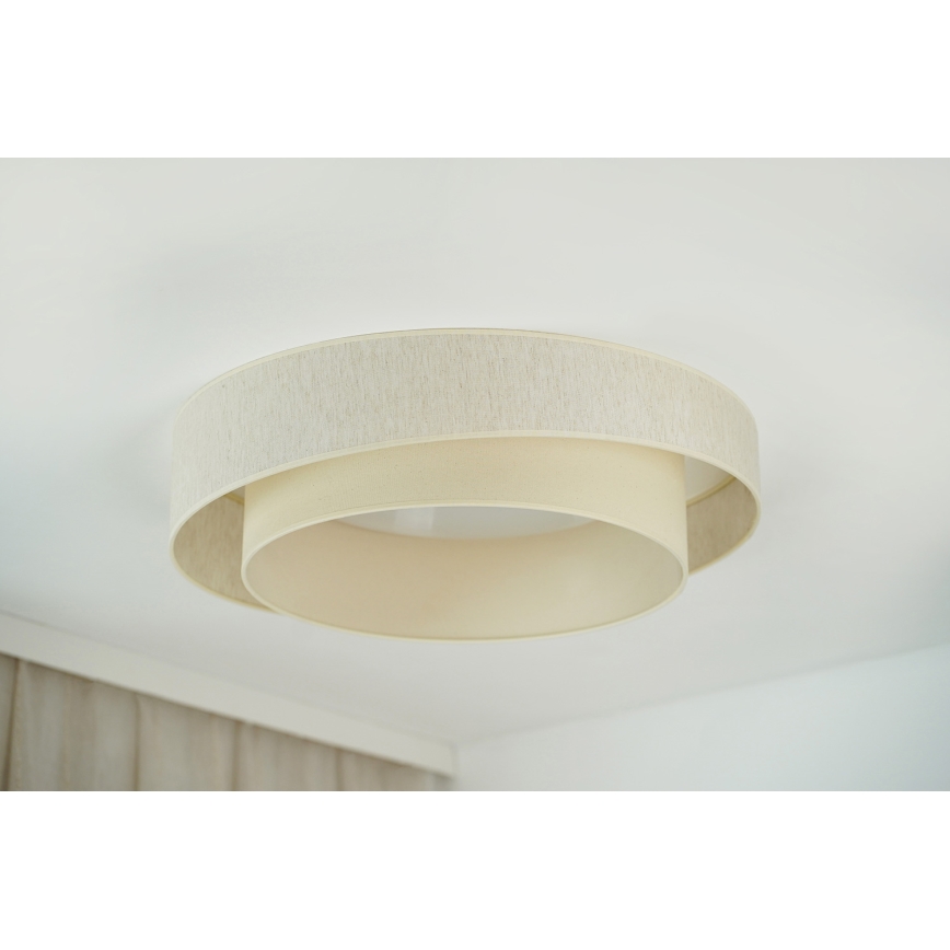 Brilagi - LED loftlampe dæmpbar SHINE LED/24W/230V 3000/4000/6500K cremefarvet + fjernbetjening