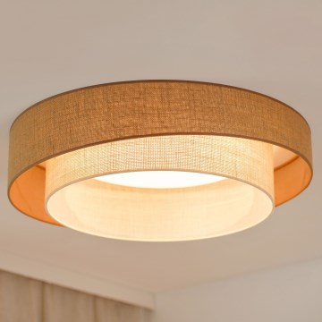 Brilagi - LED loftlampe dæmpbar SHINE LED/24W/230V diameter 60 cm 3000/4000/6500K beige/cremefarvet + fjernbetjening