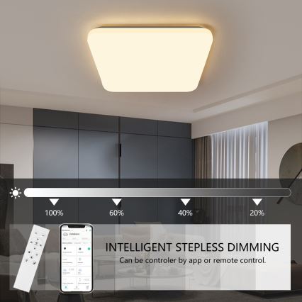 Brilagi - LED loftlampe dæmpbar SMART LED/36W/230V 2700-6500K Wi-Fi Tuya + fjernbetjening