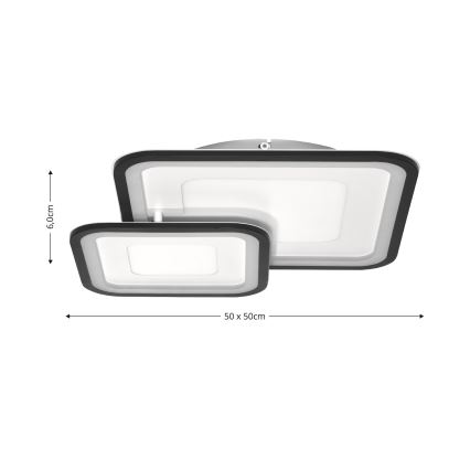 Brilagi - LED loftlampe dæmpbar TANDORA LED/49W/230V 3000/4000/6000K + fjernbetjening
