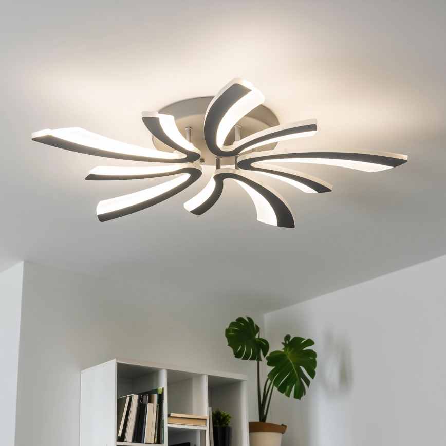 Brilagi - LED loftlampe dæmpbar TWIST LED/55W/230V 3000-6500K antracit + fjernbetjening