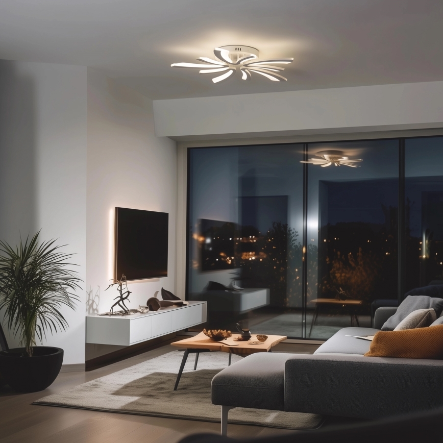 Brilagi - LED loftlampe dæmpbar TWIST LED/55W/230V 3000-6500K hvid + fjernbetjening