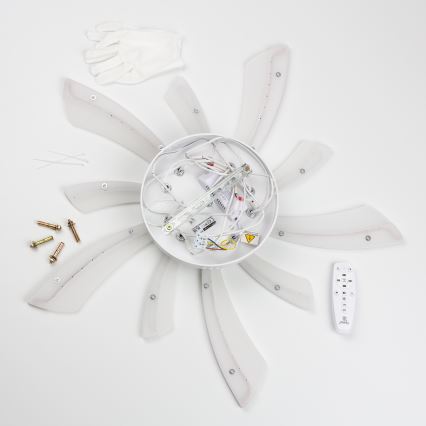 Brilagi - LED loftlampe dæmpbar TWIST LED/55W/230V 3000-6500K hvid + fjernbetjening