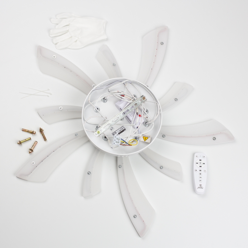 Brilagi - LED loftlampe dæmpbar TWIST LED/55W/230V 3000-6500K hvid + fjernbetjening