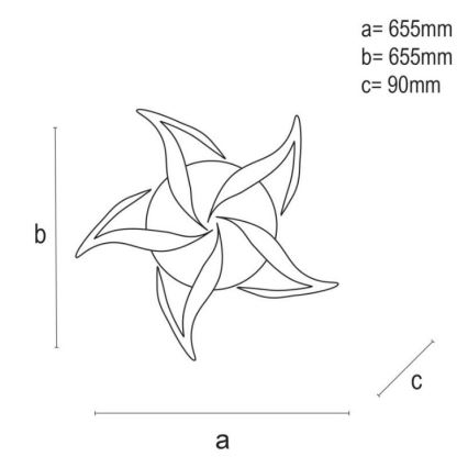 Brilagi - LED loftlampe dæmpbar TWIST LED/55W/230V 3000-6500K hvid + fjernbetjening
