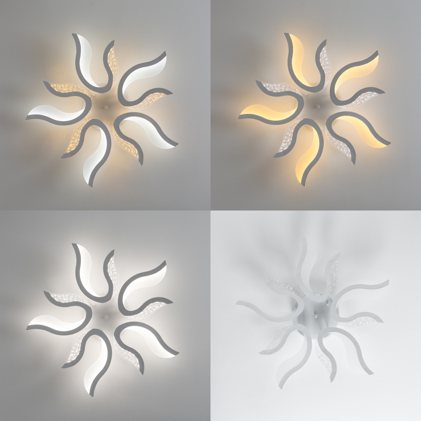 Brilagi - LED loftlampe dæmpbar TWIST LED/65W/230V 3000-6500K hvid + fjernbetjening