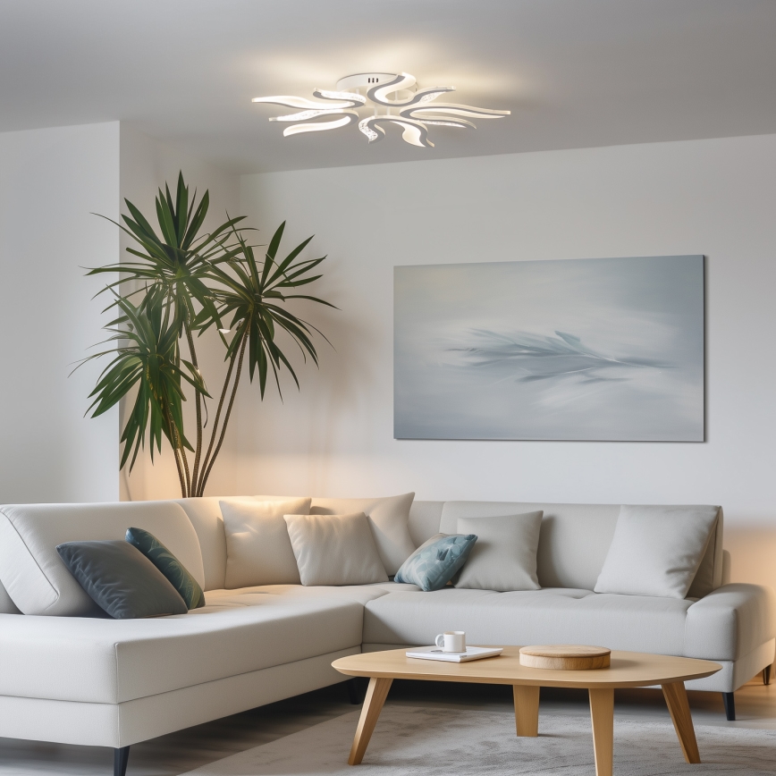 Brilagi - LED loftlampe dæmpbar TWIST LED/65W/230V 3000-6500K hvid + fjernbetjening