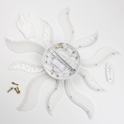 Brilagi - LED loftlampe dæmpbar TWIST LED/65W/230V 3000-6500K hvid + fjernbetjening