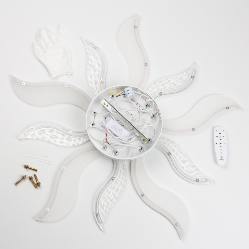 Brilagi - LED loftlampe dæmpbar TWIST LED/65W/230V 3000-6500K hvid + fjernbetjening