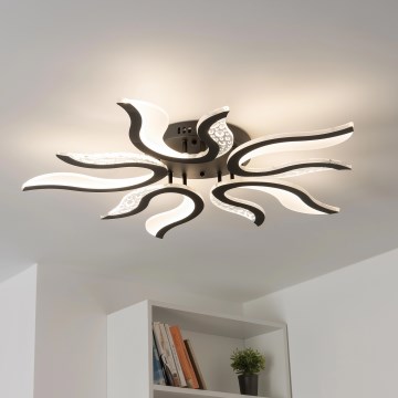 Brilagi - LED loftlampe dæmpbar TWIST LED/65W/230V 3000-6500K sort + fjernbetjening
