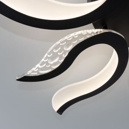 Brilagi - LED loftlampe dæmpbar TWIST LED/65W/230V 3000-6500K sort + fjernbetjening