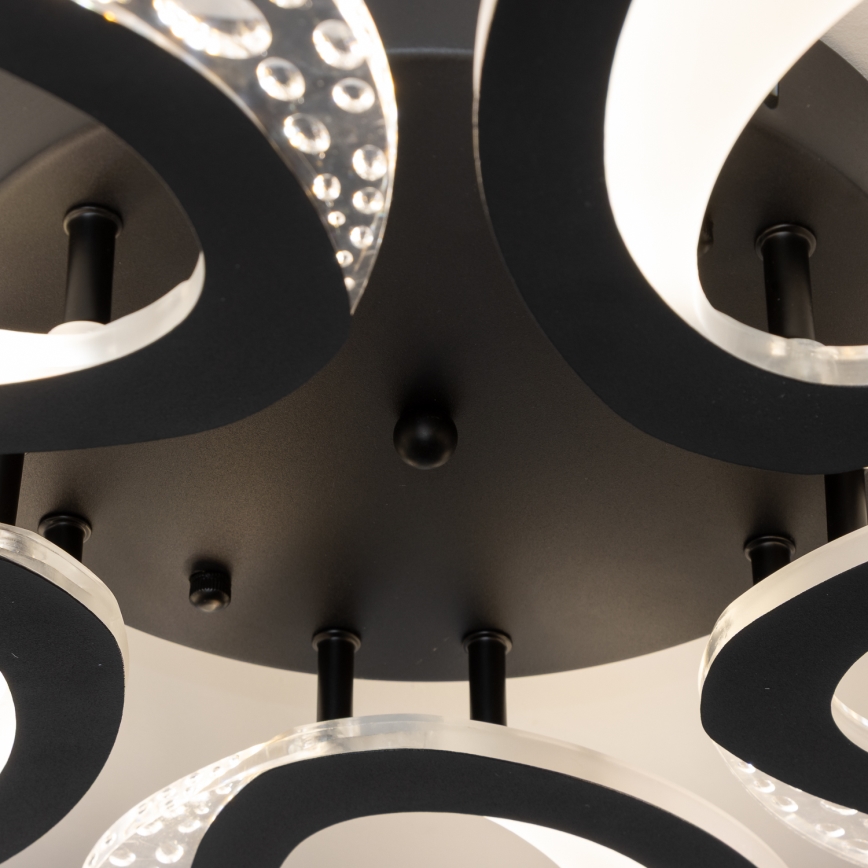 Brilagi - LED loftlampe dæmpbar TWIST LED/65W/230V 3000-6500K sort + fjernbetjening