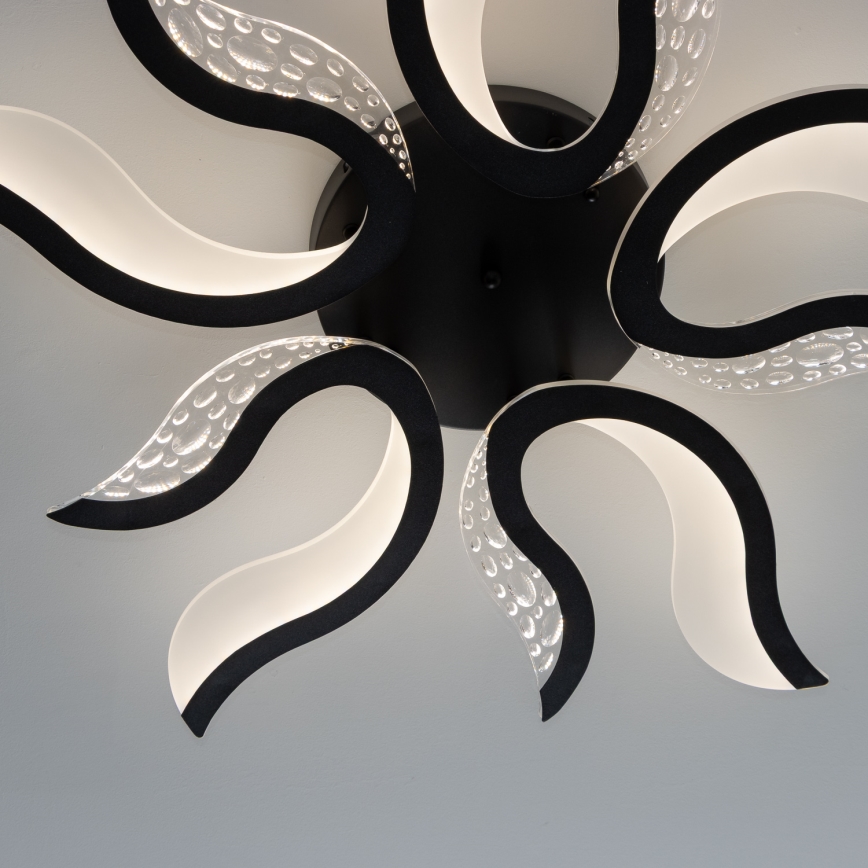 Brilagi - LED loftlampe dæmpbar TWIST LED/65W/230V 3000-6500K sort + fjernbetjening