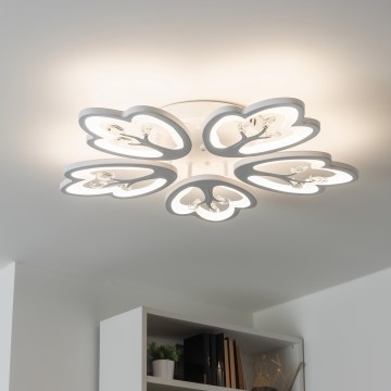 Brilagi - LED loftlampe dæmpbar TWIST LED/80W/230V 3000-6500K hvid + fjernbetjening