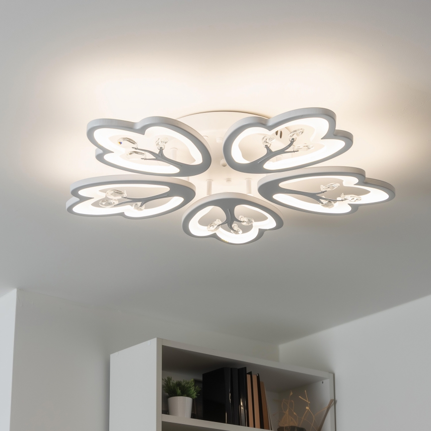 Brilagi - LED loftlampe dæmpbar TWIST LED/80W/230V 3000-6500K hvid + fjernbetjening