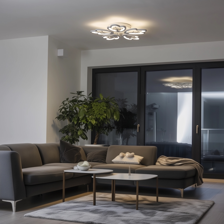 Brilagi - LED loftlampe dæmpbar TWIST LED/80W/230V 3000-6500K hvid + fjernbetjening