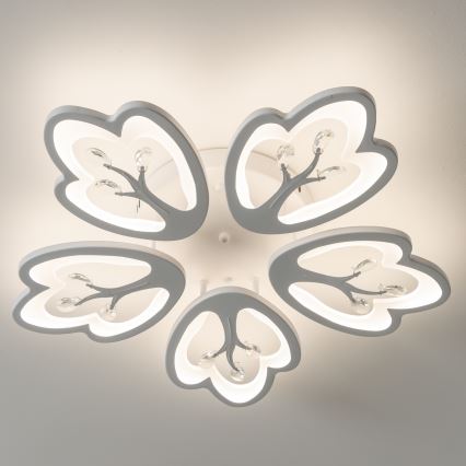 Brilagi - LED loftlampe dæmpbar TWIST LED/80W/230V 3000-6500K hvid + fjernbetjening