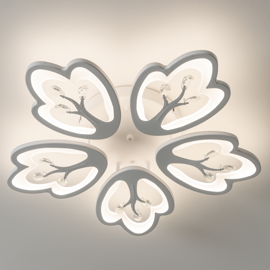 Brilagi - LED loftlampe dæmpbar TWIST LED/80W/230V 3000-6500K hvid + fjernbetjening