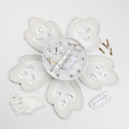 Brilagi - LED loftlampe dæmpbar TWIST LED/80W/230V 3000-6500K hvid + fjernbetjening