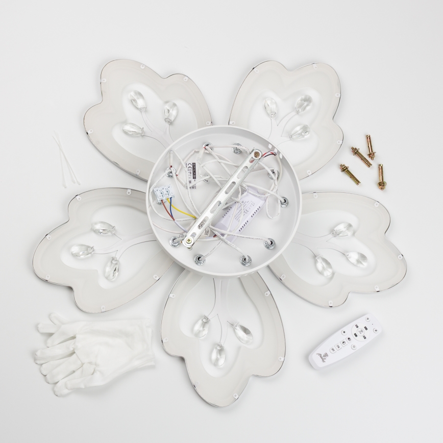 Brilagi - LED loftlampe dæmpbar TWIST LED/80W/230V 3000-6500K hvid + fjernbetjening