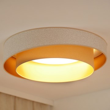 Brilagi - LED loftlampe dæmpbar VEGAS SHINE LED/24W/230V diameter 60 cm 3000/4000/6500K cremefarvet/beige + fjernbetjening
