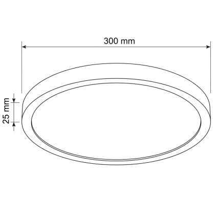 Brilagi - LED-loftlampe ESTELA LED/18W/230V Ø 30 cm hvid