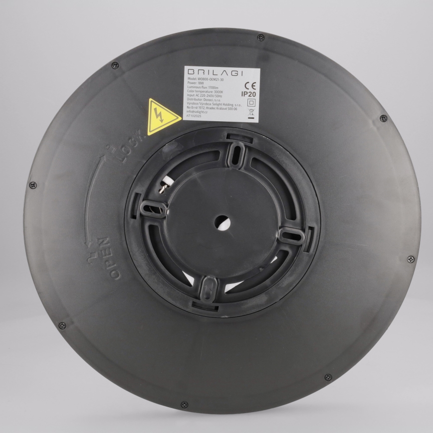 Brilagi - LED loftlampe ESTELA LED/18W/230V Ø 30 cm sort