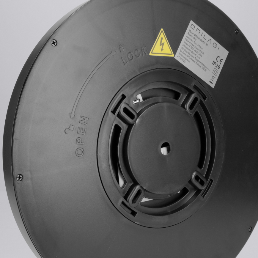 Brilagi - LED loftlampe ESTELA LED/18W/230V Ø 30 cm sort