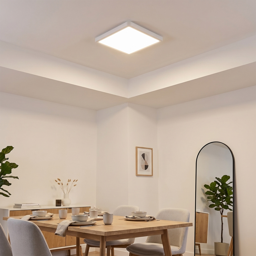 Brilagi - LED loftlampe ESTELA SQUARE LED/24W/230V 31x31 cm hvid