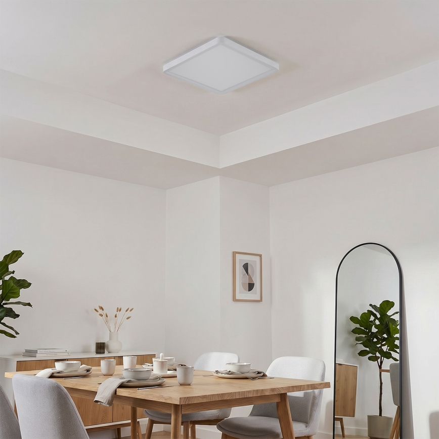 Brilagi - LED loftlampe ESTELA SQUARE LED/24W/230V 31x31 cm hvid