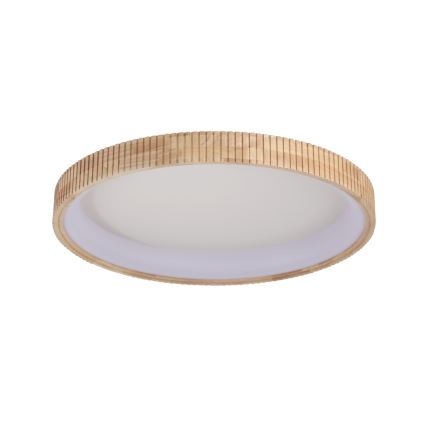 Brilagi - LED-loftlampe FALCON WOOD MODERN LED/60W/230V 3000/4000/6000K Ø 80 cm i træ