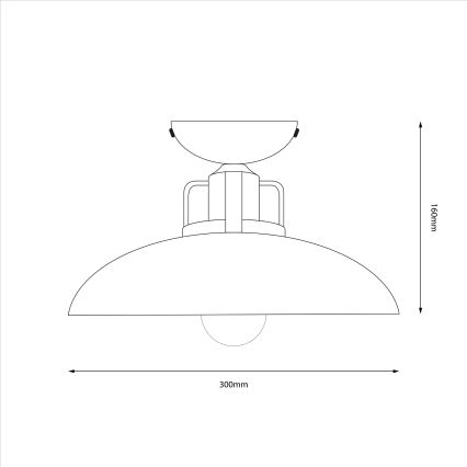 Brilagi - LED Loftlampe FLAMENGO 1xE27/60W/230V beige